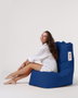 Atelier Del Sofa Diamond - Blue Saco de judas para jardin Azul Tejido poliester impermeable Comodidad y relajacion 60x90cm Max 200kg